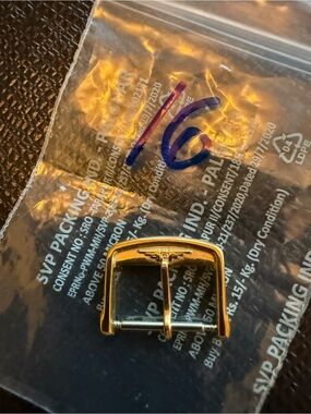 16mm Longines Gold Tone Watch Buckle